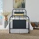 preview thumbnail 2 of 15, Vintage Series Distressed Metal Twin Metal Bed Navy