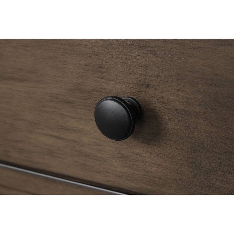 Modern Dark Walnut Finish 4pc Bedroom Furniture Set USB Nightstand