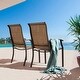 preview thumbnail 10 of 16, NUU GARDEN 5-piece Brown/ Black Metal Outdoor Patio Dining Set