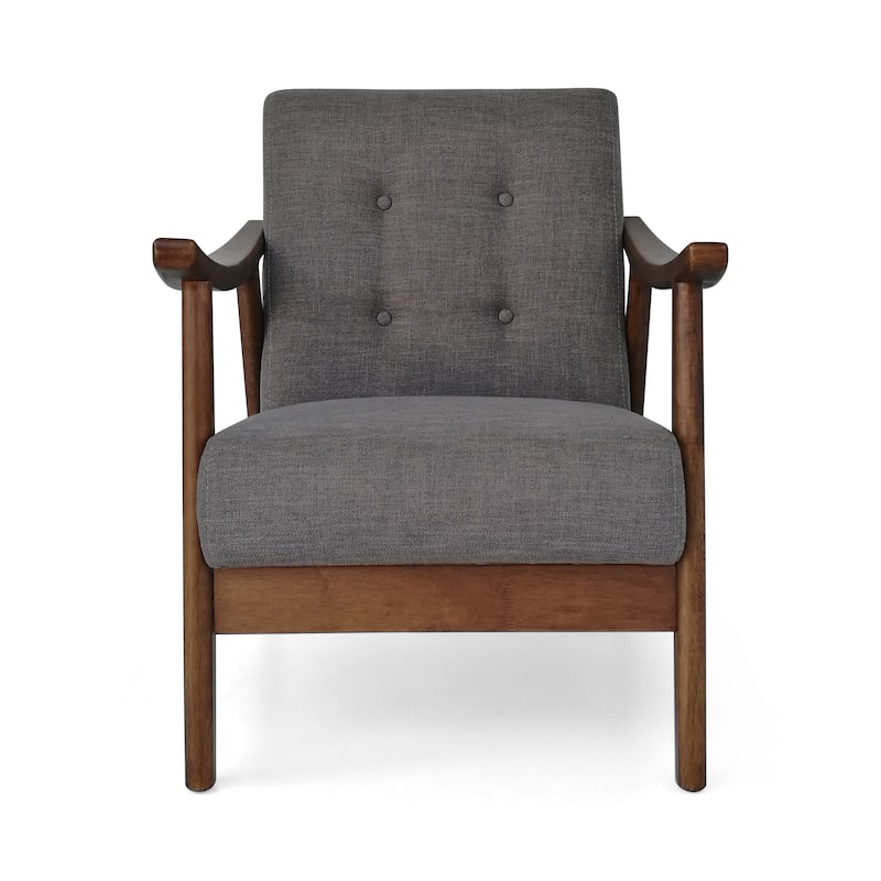 25.25" Button Tufted Accent Chair