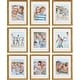 preview thumbnail 25 of 39, Sheffield Home 9 Piece Gallery Wall Frame Set, Beaded Antique bronze