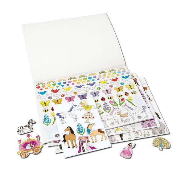 slide 2 of 5, Melissa & Doug Sticker Collection Book: Princesses, Tea Party, Animals, and More