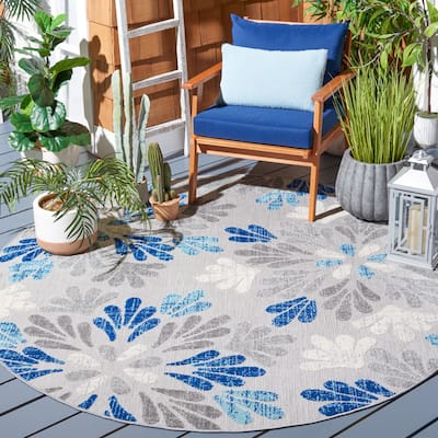SAFAVIEH Cabana Fleda Indoor/ Outdoor Waterproof Patio Floral Rug