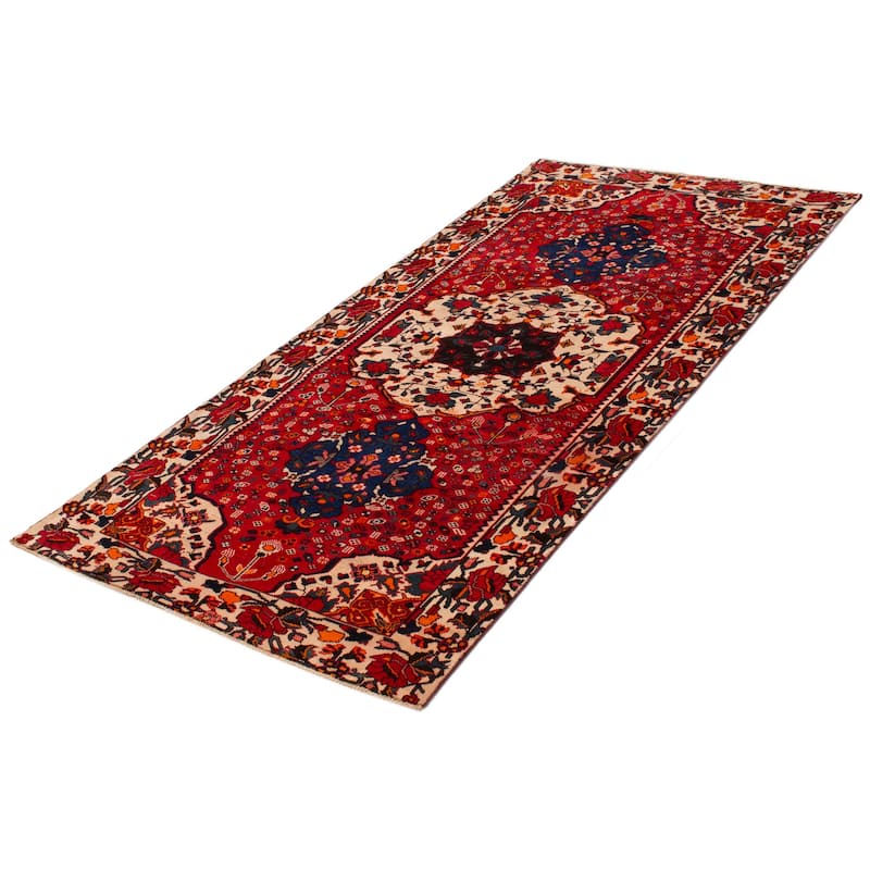 ECARPETGALLERY Hand-knotted Kayseri Vintage Red Wool Rug - 5'1 x 10'1