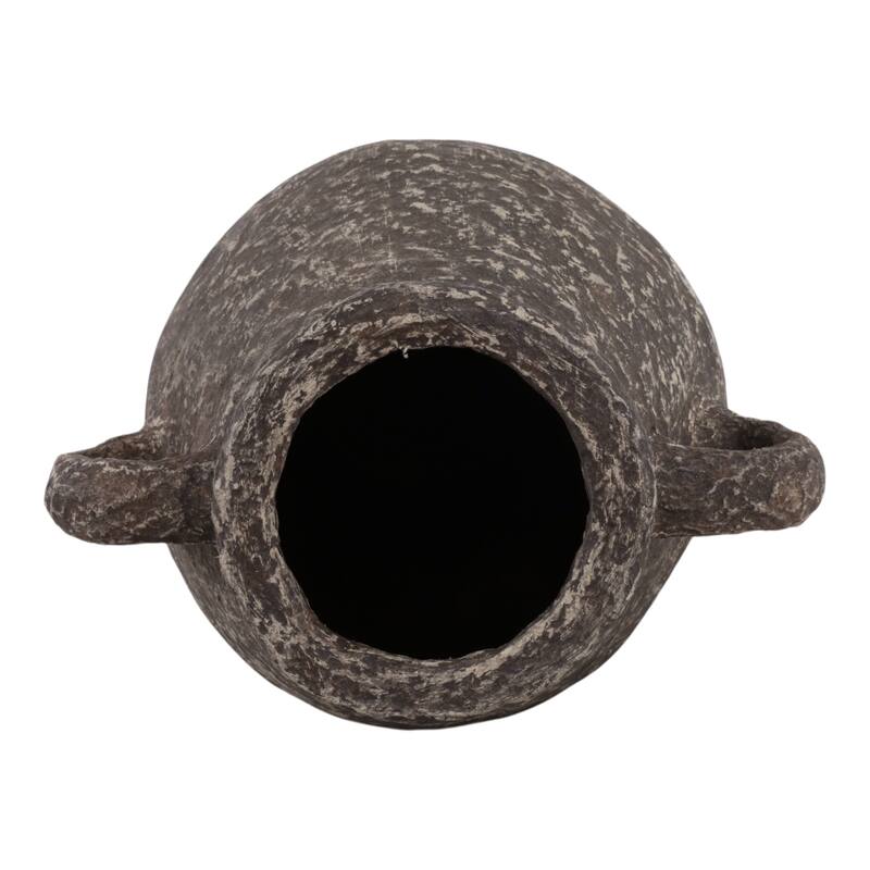 Pottery Paper Mache Vase Casual Mixed Material Handcrafted