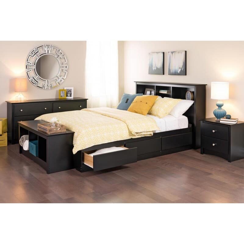 Porch & Den Commerce Black Laminate 6-drawer Dresser