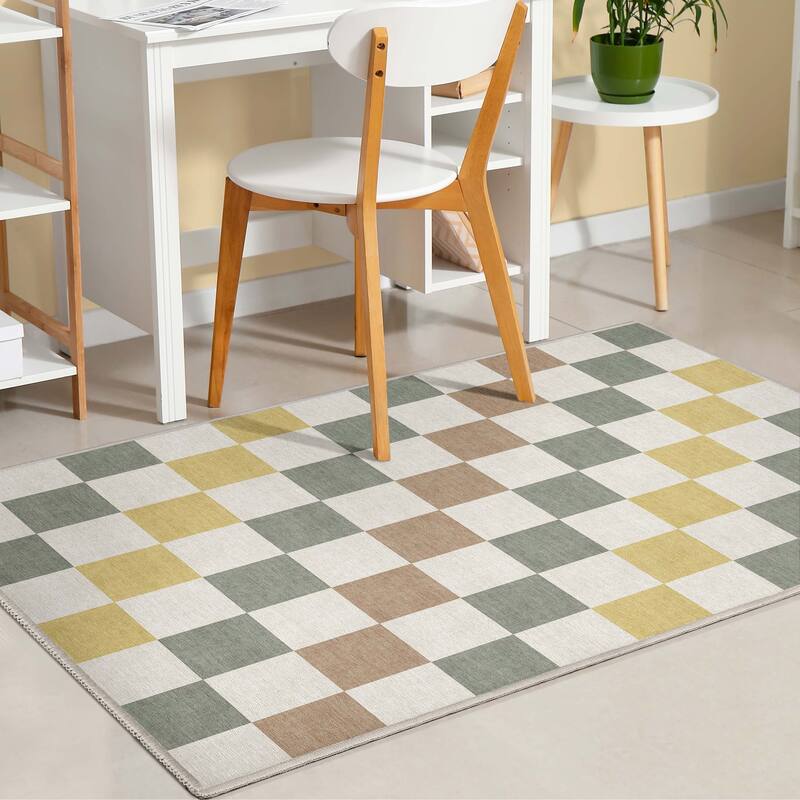 Well Woven Apollo Square Modern Geometric Flat-Weave Area Rug