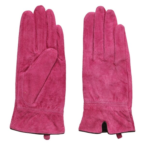 women's suede gloves lined