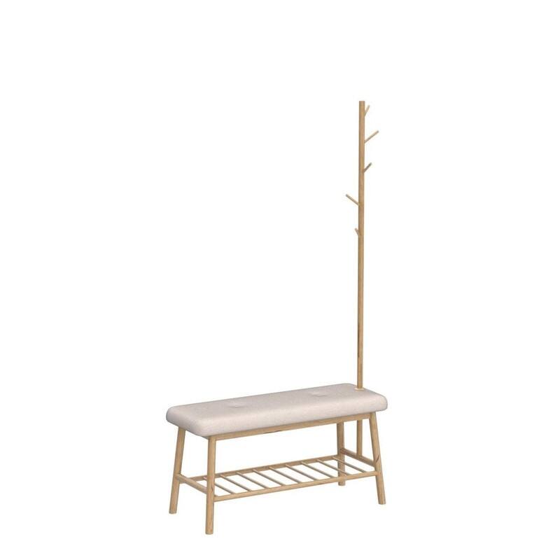 Entryway Bench - 13.3"D x 32.8"W x 64.5"H