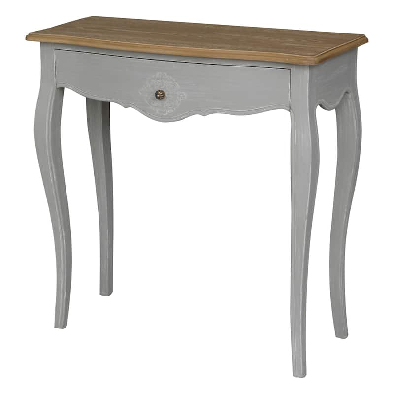 International Caravan Ashbury Traditional Hardwood Console Table - Antique Grey