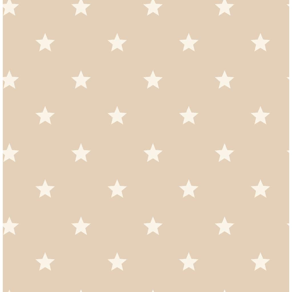 Advantage Starry Motif Light Brown Geometric Wallpaper