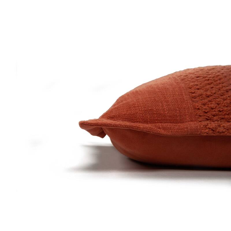 Rizzy Home Designed Blocked Textured Throw Pillow