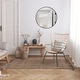 preview thumbnail 11 of 14, Design House 28-Inch Kenna Modern Metal Round Decorative Wall Accent Mirror