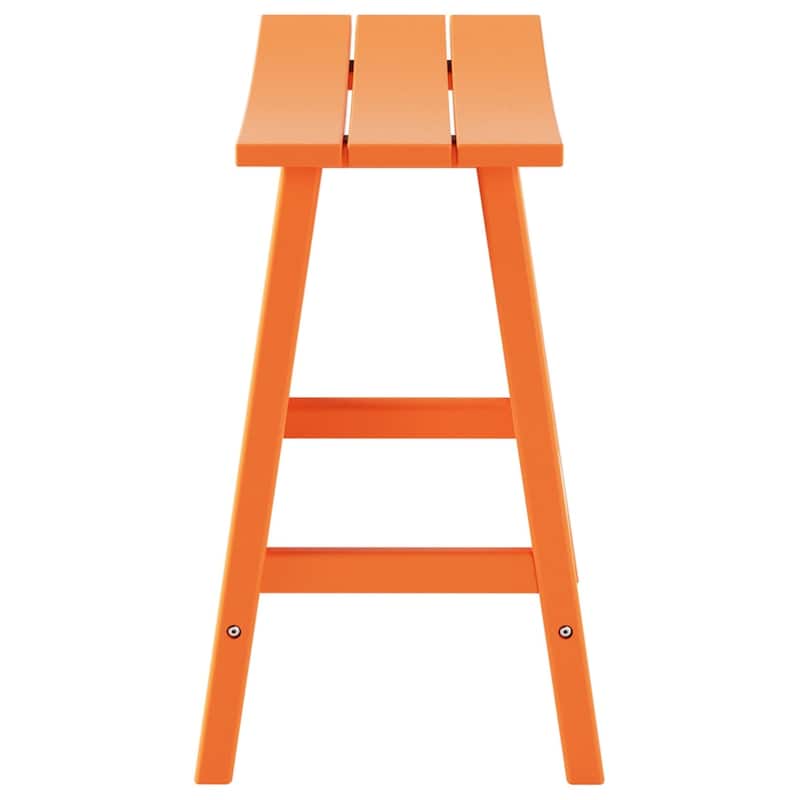 Polytrends Laguna Hdpe All Weather Outdoor Patio 24" Saddle Seat Counter Stool (Set Of 2)