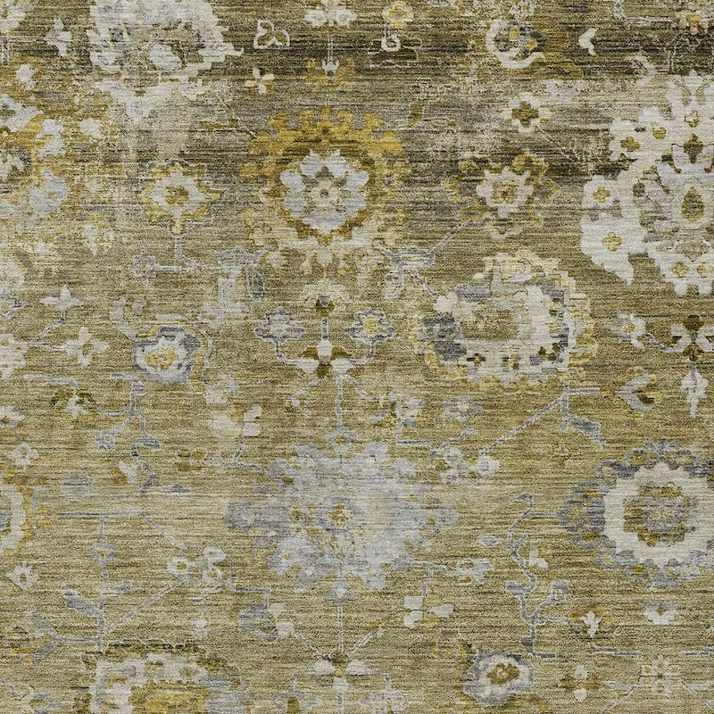 HomeRoots Floral Traditional Rectangle Outdoor Rug