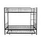 preview thumbnail 7 of 14, Black Full Over Full Metal Bunk Bed with Trundle & Able to Split