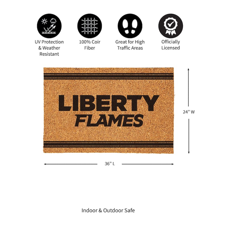 Liberty University Monochrome Indoor/Outdoor Coir Door Mat