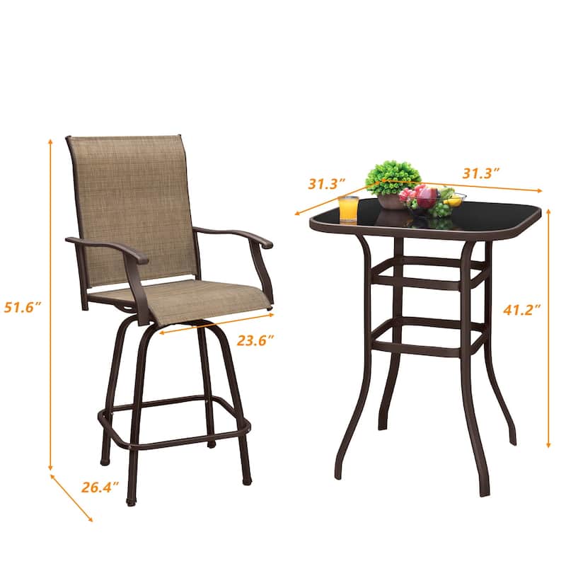 Furniwell Modern Dining Set,Minimalist Dining Table with Back Chairs, Kitchen Apartment Bistro