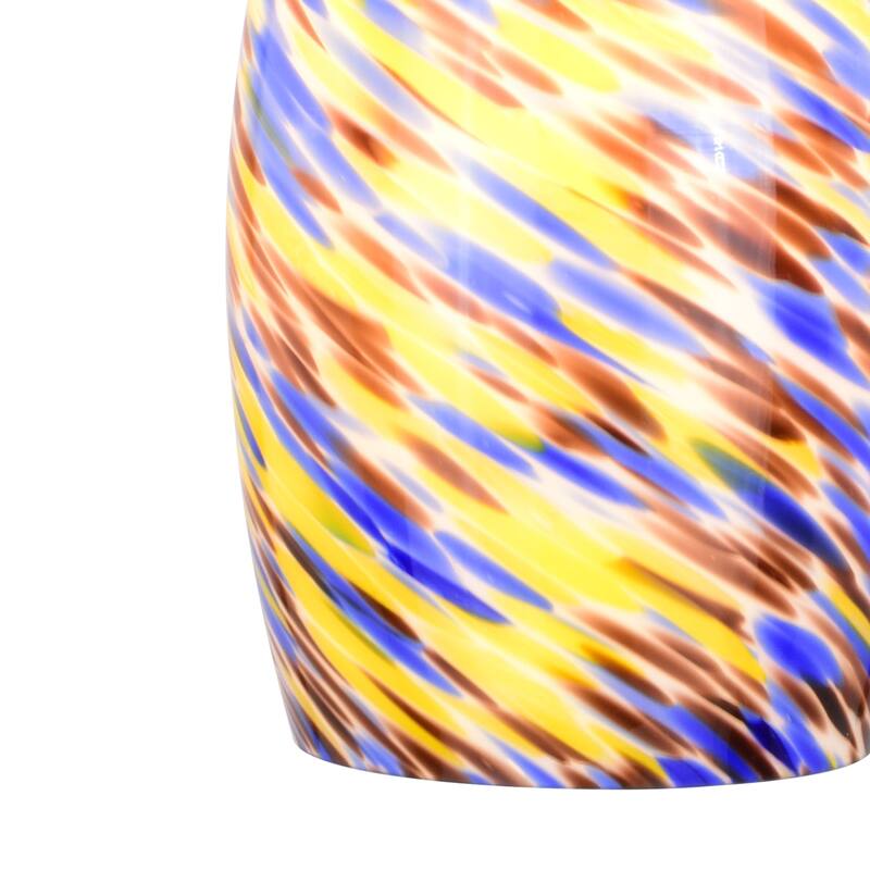 Milano Mini Pendant Ceiling Light Multi Color Swirl Art Glass