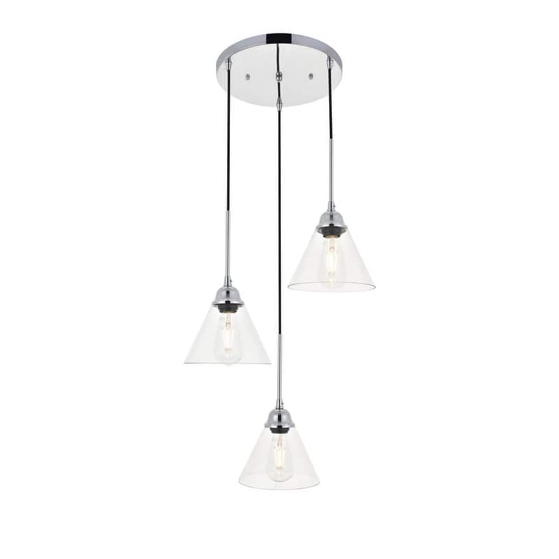 Histoire 3 light chrome Pendant