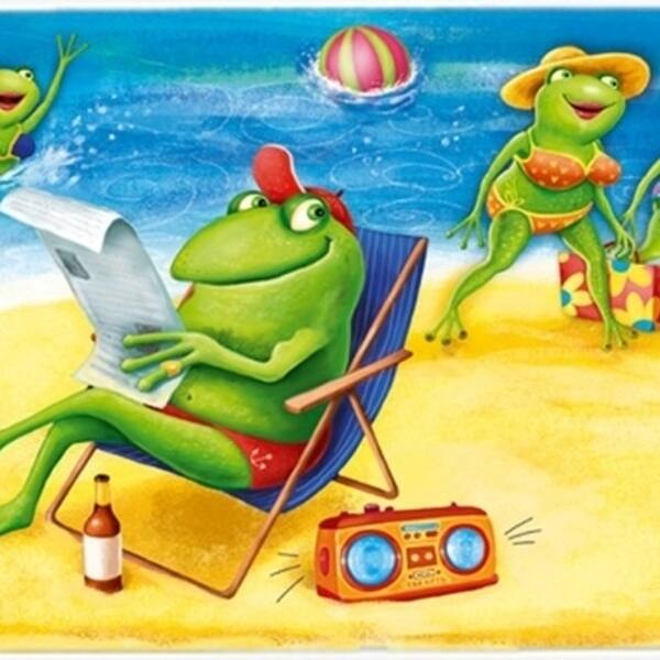 Shop Carolines Treasures Aph0080jcmt Frogs On The Beach Kitchen Or
