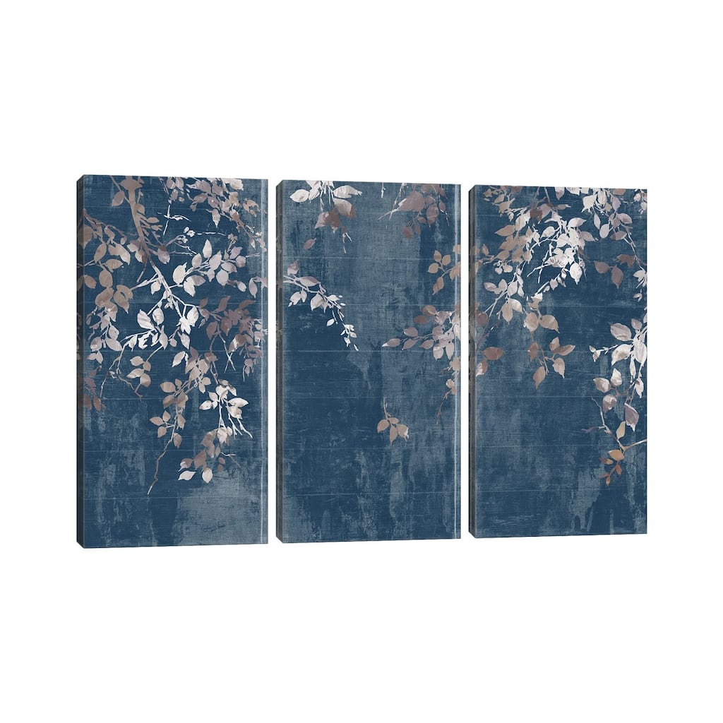iCanvas "Indigo Japanese Garden" by Asia Jensen 3-Piece Canvas Wall Art Set