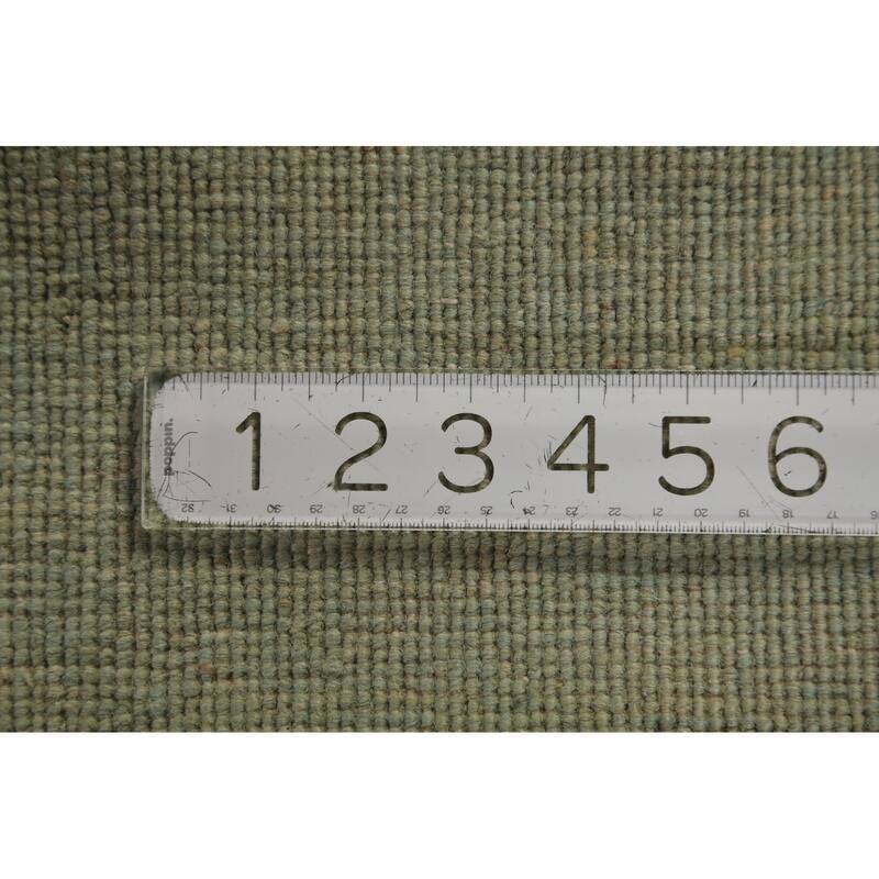 Gabbeh Modern Rug Handmade Solid Wool Carpet - 3'4" x 4'10"