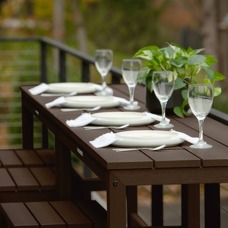 HIGHWOOD Monroe Modern Counter Height Balcony Stool/Table 6-Piece Set