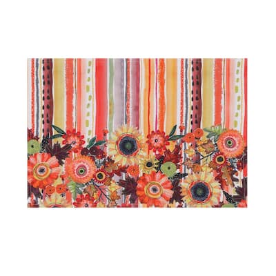 Laural Home Harvest Snippets Placemat Set of 4 - 13" x 19"