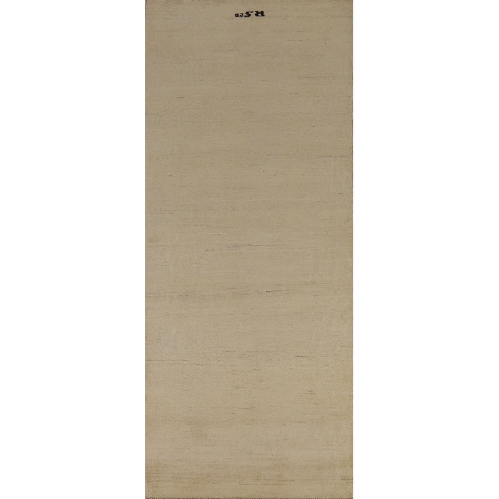 Gabbeh Oriental Runner Rug Hand-Knotted Hallway Wool Carpet - 2'11" x 9'4"