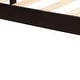 preview thumbnail 4 of 6, Espresso Wooden Twin Size Platform Bed Frame with Headboard and Slat Support
