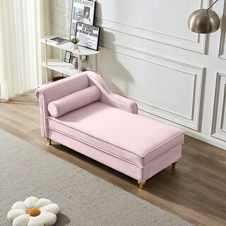 Velvet Chaise Lounges Living Room Accent Chair Chaise Lounge