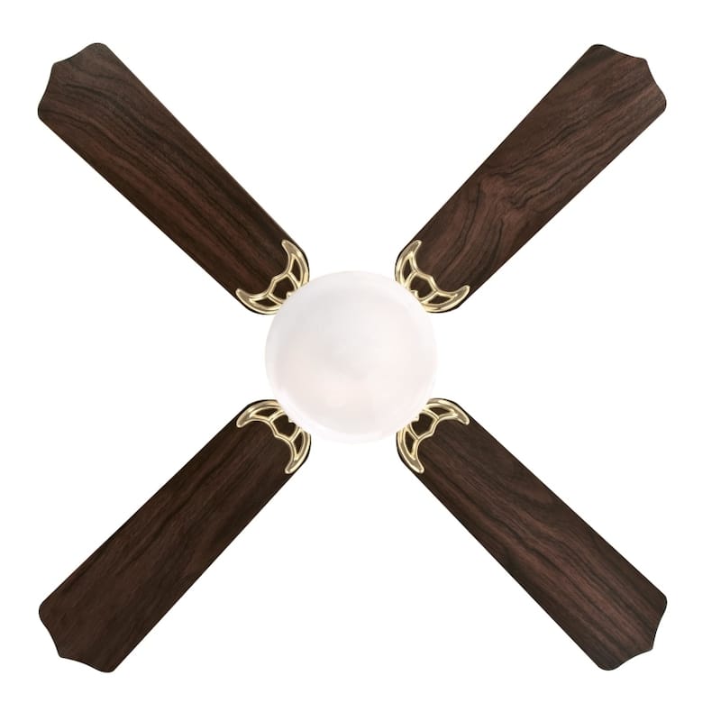 Westinghouse Lighting Casanova Supreme 42-Inch 4-Blade Indoor Ceiling Fan with LED Light and Opal Schoolhouse Glass