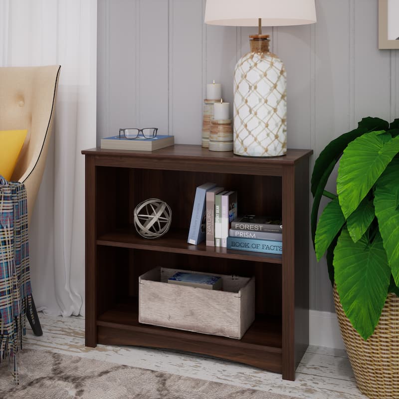 2-shelf Bookcase - 31.5" W x 29" H x 13" D