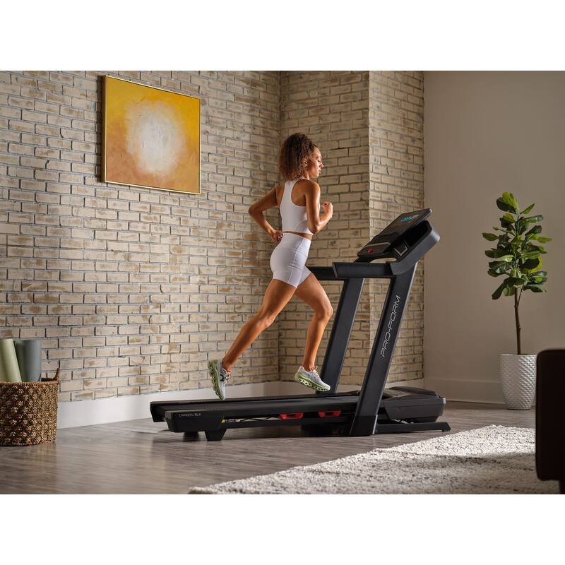 ProForm Carbon TLX; Treadmill for Walking and Running with Built-In Fan and SpaceSaver Design