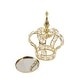 preview thumbnail 10 of 17, Crystal Bead Crown Decor Centerpiece Accent Piece Tabletop with Mirror