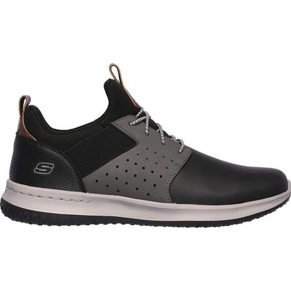 skechers delson axton black grey