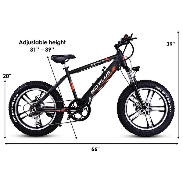 goplus fat tire electric bike