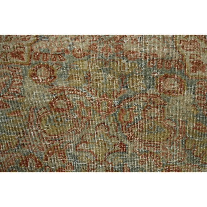 Hand Knotted Oriental 100% Wool Carpet Traditional Floral Navy Blue & Blues Mahal Area Rug - 6' 4'' X 4' 2''