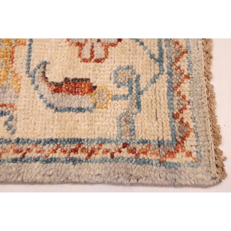 ECARPETGALLERY Hand-knotted Jules Serapi Light Grey Wool Rug - 8'0 x 9'11