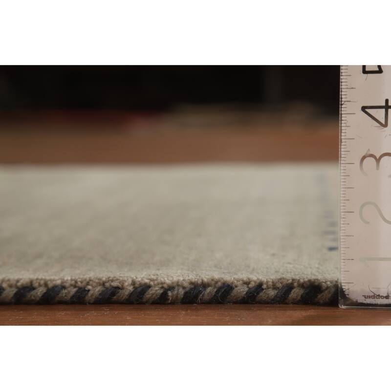 Hand Knotted Oriental 100% Wool Carpet Tribal Animal Pictorial Green Gabbeh Area Rug - 4' 10'' X 3' 0''