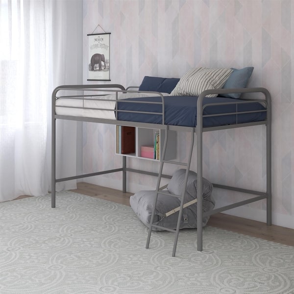 slide 2 of 16, Avenue Greene Avery Junior Twin Metal Loft Bed