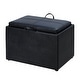 preview thumbnail 16 of 48, Convenience Concepts Designs4Comfort Accent Storage Ottoman with Reversible Tray
