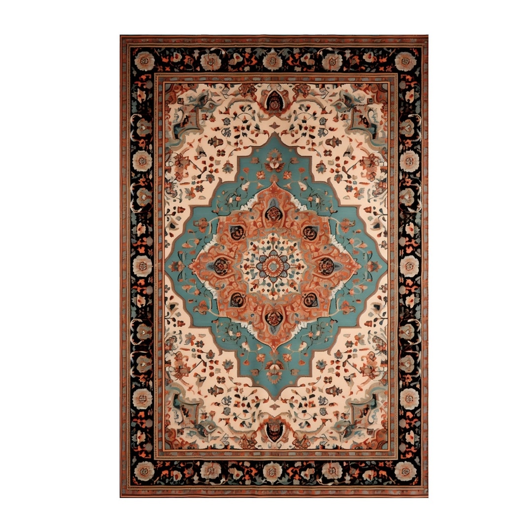 3x5/4x6/5x7/8x10 Washable Area Rug, Indoor Non-Slip Low Pile Carpet