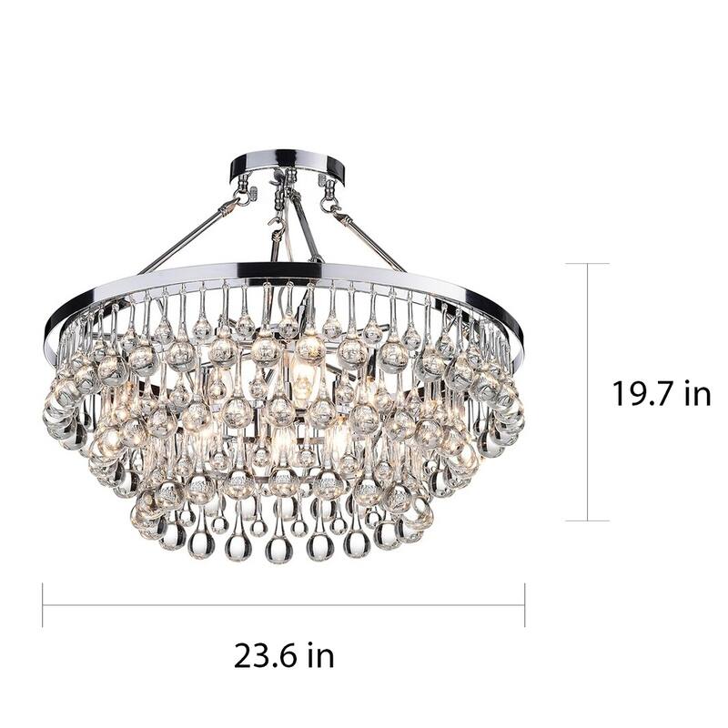Arosa 9light Chrome Semi Flush Mount On Sale Bed Bath & Beyond