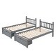 preview thumbnail 10 of 18, Full Over Twin & Twin Triple Bunk Bed with Drawers and Guardrails for Space-Saving and Versatile Family Use