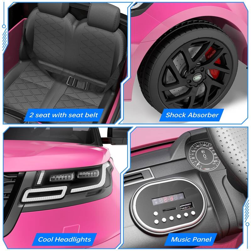 12V Licensed Land Rover Ride Electric Car for Kids with Parent Remote Control