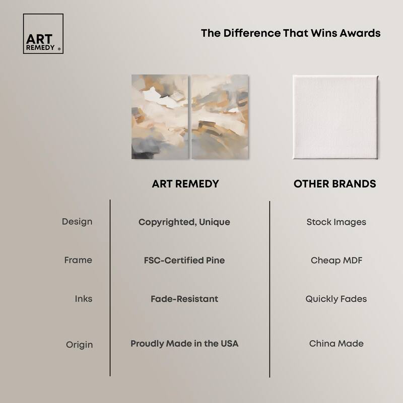 Lost in Thought Canvas Set of 2 by Art Remedy, Gallery Wrapped