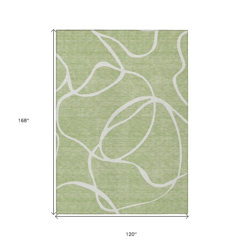 HomeRoots Abstract Transitional Rectangle Outdoor Rug