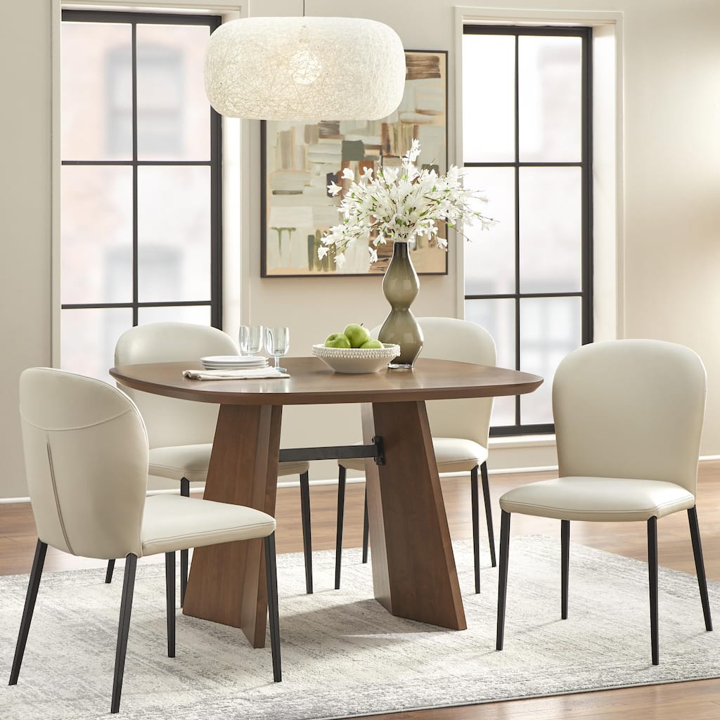 Lifestorey Katherine Leather Dining Set